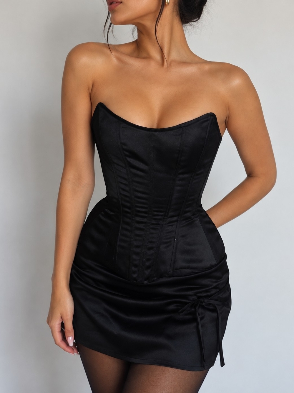 Perfect Corset- Grace Black Corset Waist Trainer XXS New with Tags 🖤🤍